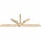 Ekena Millwork Redmond Rough Sawn Timber Gable Bracket, Douglas Fir, 96"W x 40"H x 4"D x 4"F, 10/12 Pitch GBW096X40X0404RED00RDF - alternate 3